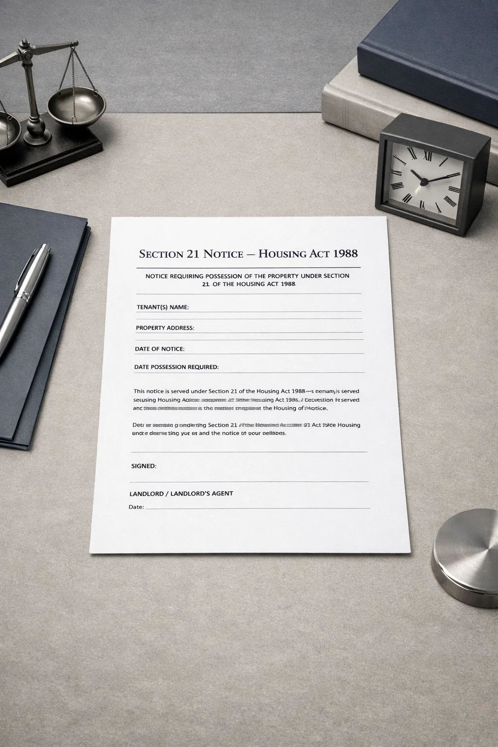Section 21 Notice UK: Landlord Guide & May 2026 Abolition - Templates UK