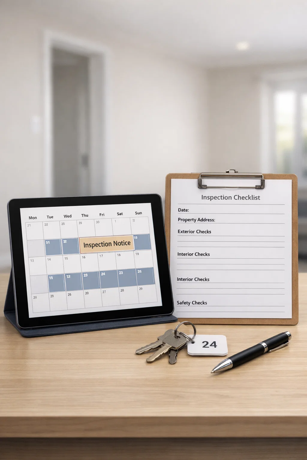 Property Inspection Notice UK 2025: Landlord Guide | Free Checklist - Templates UK