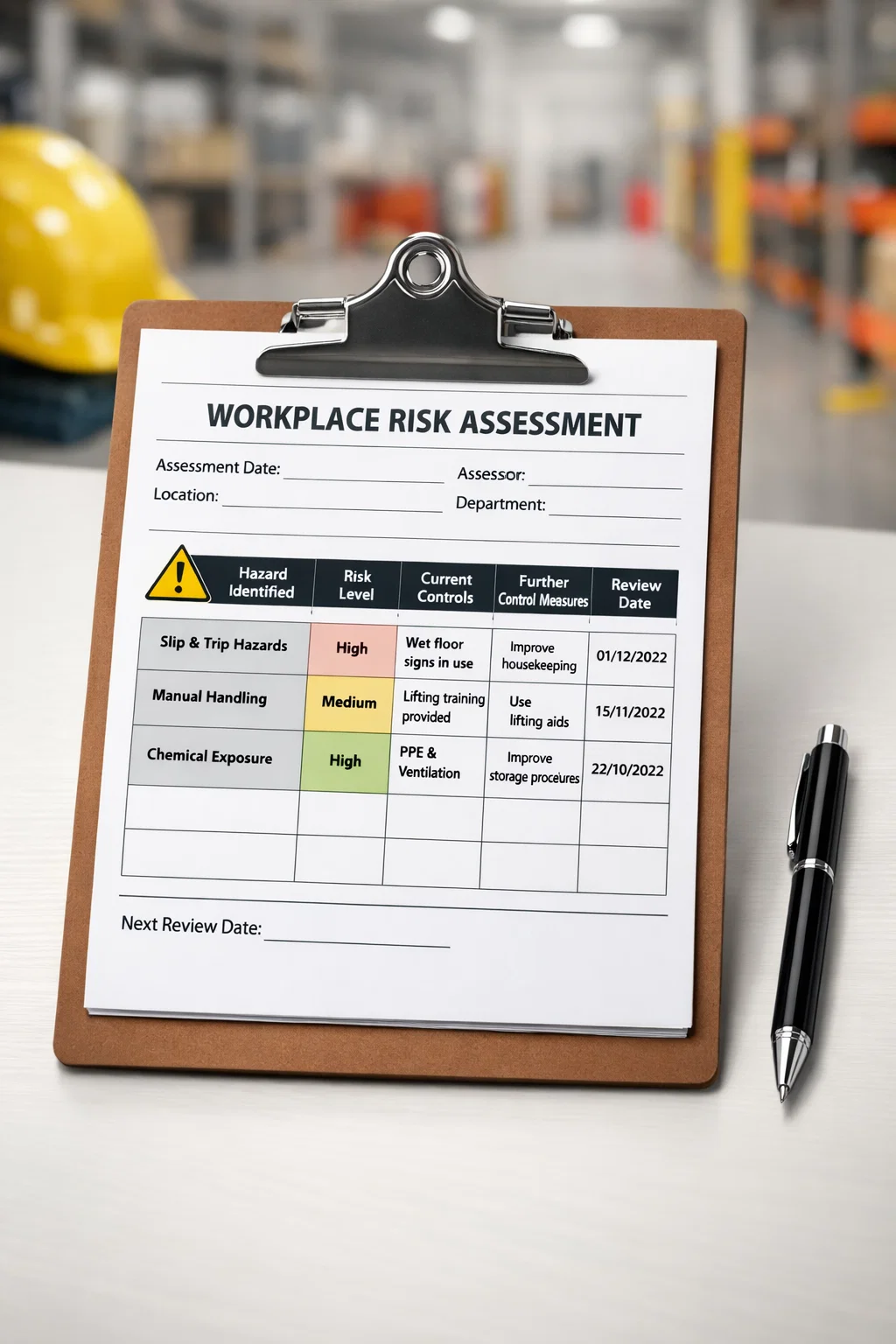 Risk Assessment Guide UK: Legal Requirements, HSE 5 Steps & Review Rules (2026) - Templates UK