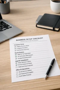 Free Business Setup Checklist UK: Every Legal Step in the Right Order (2026) - Templates UK