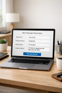 Free Rent Receipt Generator UK: Create, Download & Print — No Account Needed - Templates UK