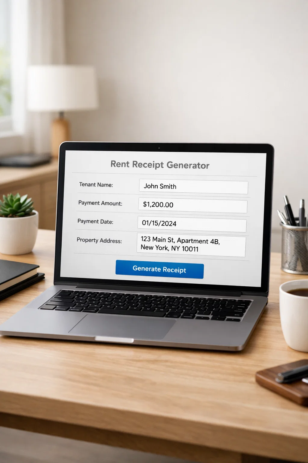 Free Rent Receipt Generator UK: Create, Download & Print — No Account Needed - Templates UK